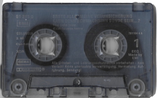 MC: 1987 EU EMI Columbia 7943494, Club-Edition 67631-2 A-Seite