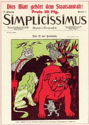 Titelbild des "Simplicissimus", Ausgabe 10/1